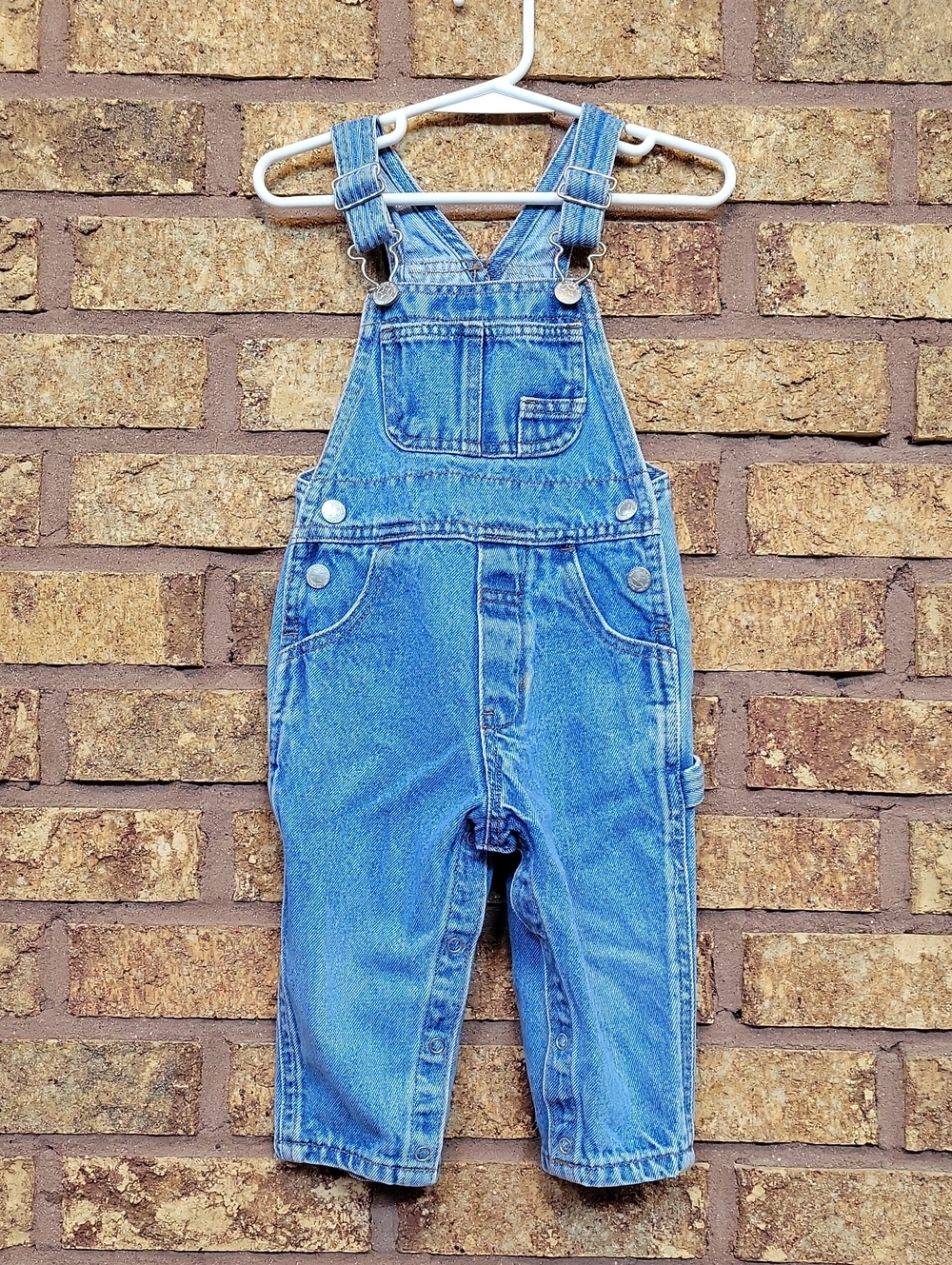 Faded Glory Cotton Denim Overalls Size 18 Months
